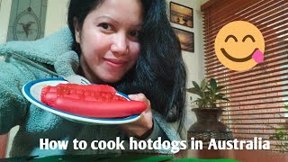 How to cook hotdogs in Australia/Quick and easy way/Bispesyal Channel