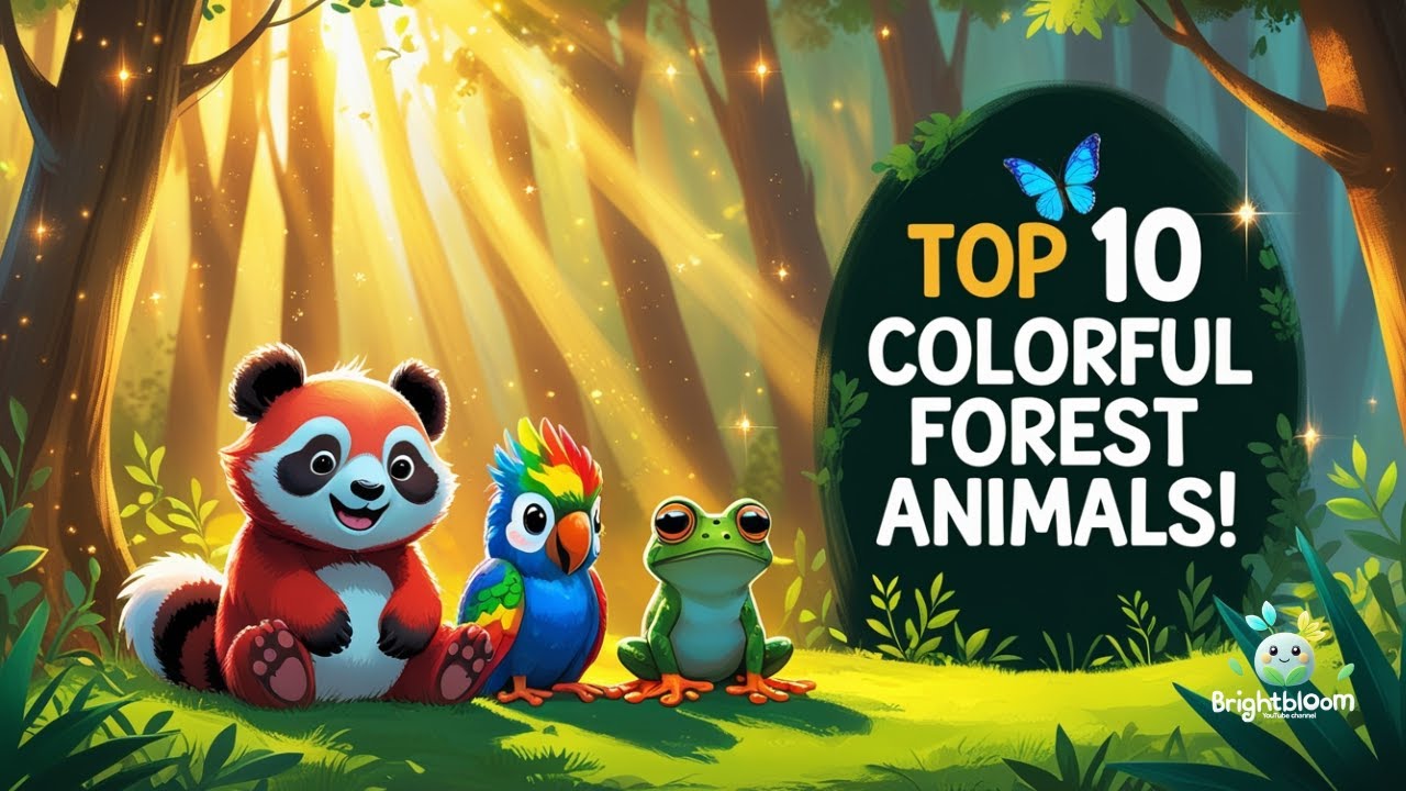 10 волшебных лесных животных, полных красок! 🌈