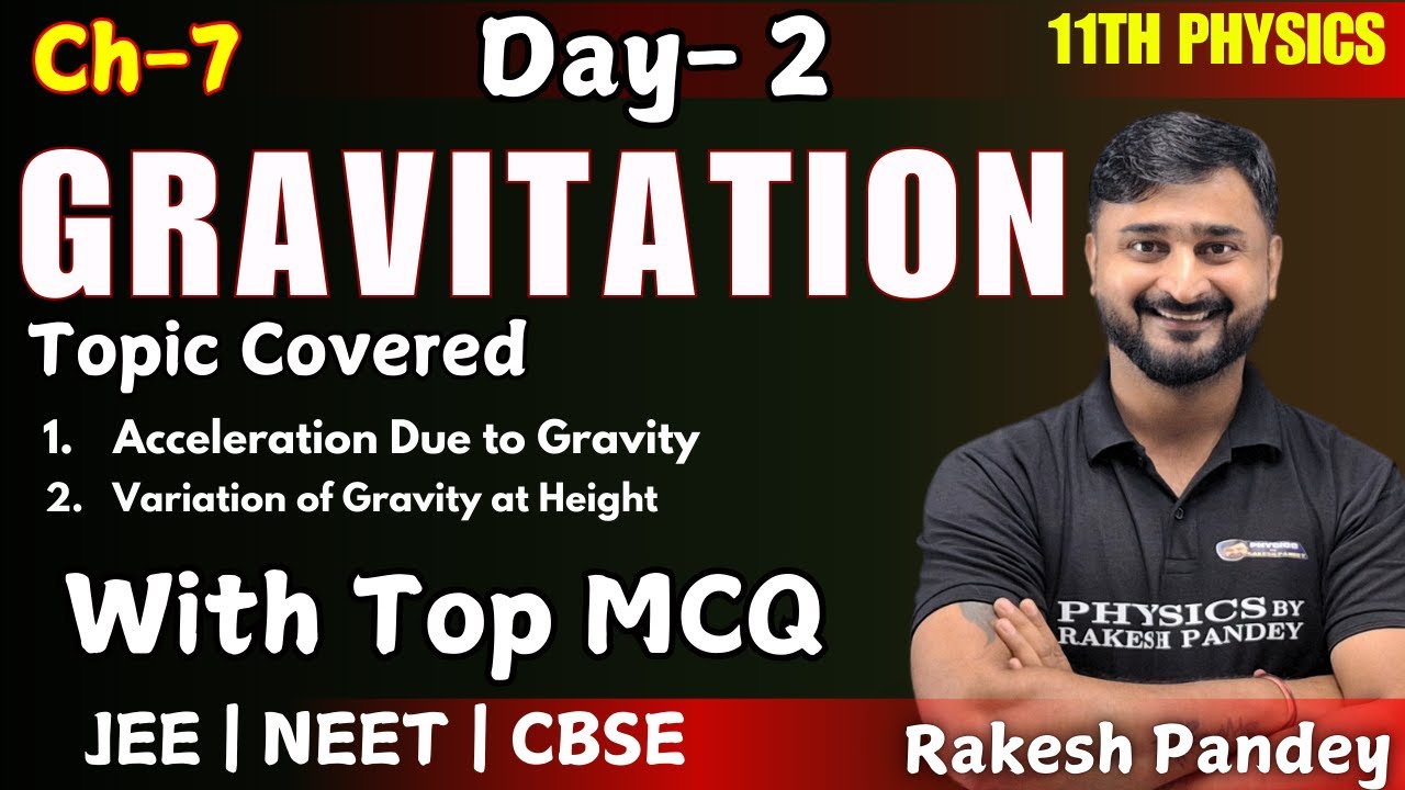 Acceleration Due to Gravity and Its Variation - Gravitation | Class 11 ...