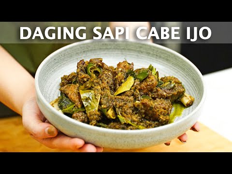 Kreasi Masakan RESEP DAGING QURBAN! DAGING SAPI CABE IJO. EMPUKKKK. Yang Enak Rasanya