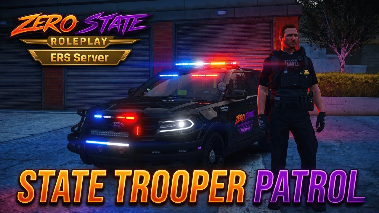 GTA RP ZSRP | State Trooper Zero State Roleplay ERS Server - YouTube