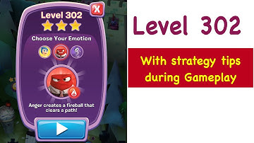 Inside Out Thought Bubbles Level 302 Tips and Strategy Gameplay Walkthrough