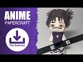 【展開図無料で配布中】紙で作れる、脹相【呪術廻戦】「Jujutsu Kaisen」paper