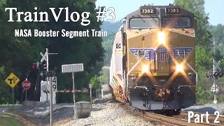 Chasing NASA Booster Segment Train Across THREE States! NS 052 TrainVlog