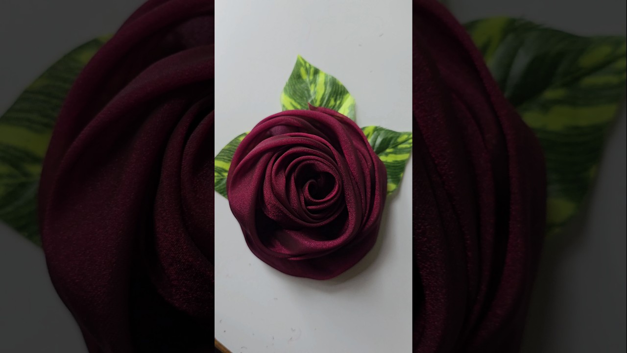 How to Make Beautiful Rose // fabric rose