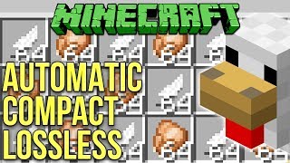 Minecraft 1.12 Chicken Cooker - Automatic Compact Lossless Tutorial