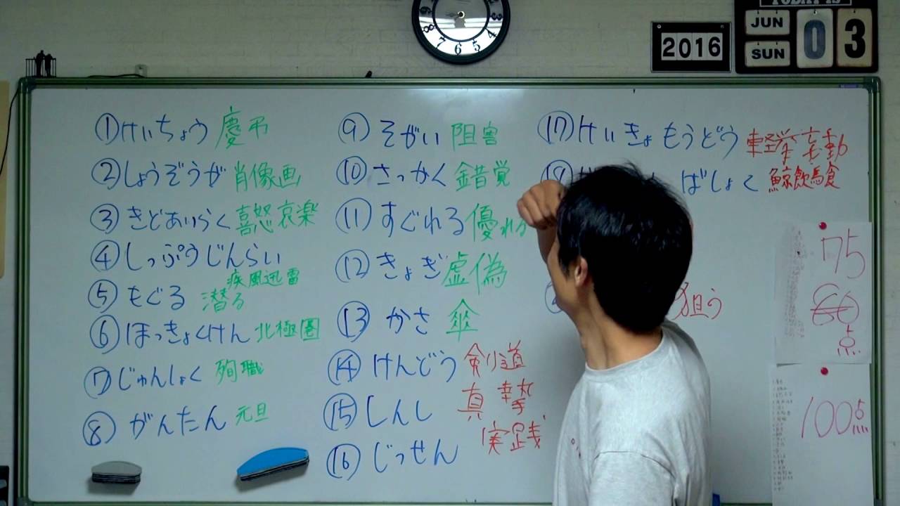 中2塾生国語 2学期期末対策 漢字 Youtube