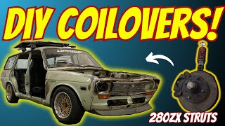 Datsun 510 280ZX Strut Swap! DIY Coilover Conversion