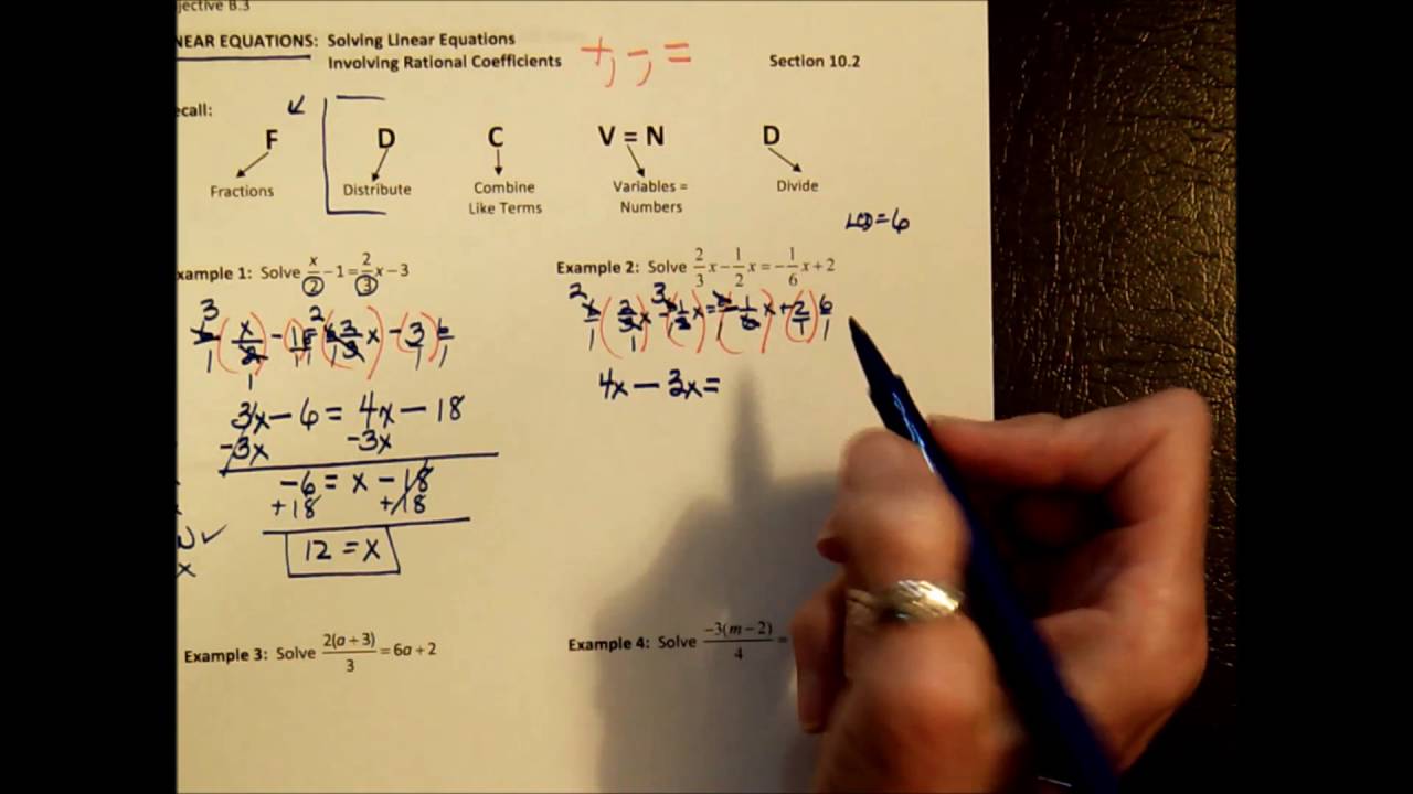 solving-linear-equations-in-one-variable-integral-coefficients-worksheets