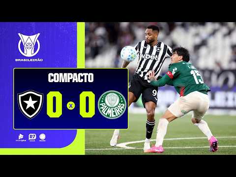 BOTAFOGO 0 X 0 PALMEIRAS | COMPACTO DA 26ª RODADA DO BRASILEIRÃO