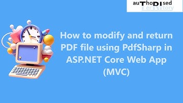 How to modify and return PDF file using PdfSharp in ASP.NET Core Web App (MVC)