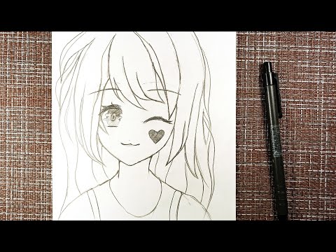 M.J DRAWING on X: How to draw an easy and simple anime with a pencil. Very  simple and easy anime drawings If you love AnimeDrawing, come here.  ❤❤👇👇👇👇   / X