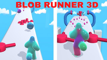 Blob Runner 3D levels 1-10 iOS gameplay walkthrough