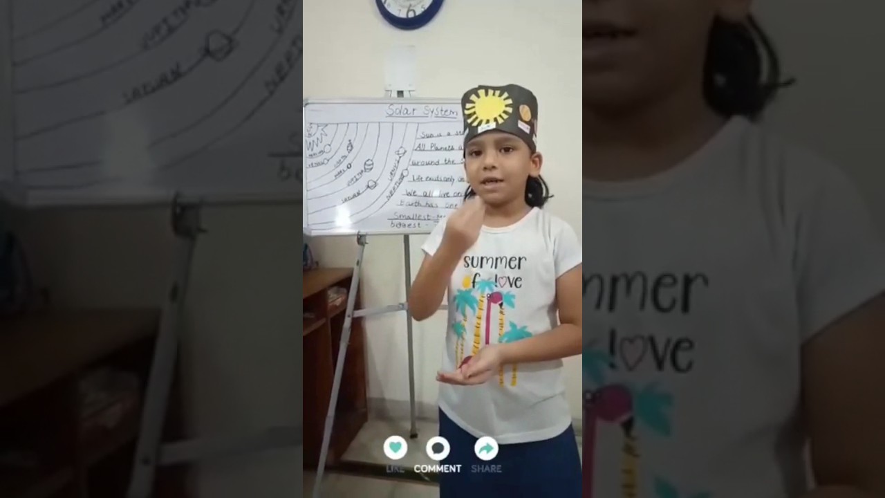 Show and Tell on Solar System|Easy lines on Solar system|Show &Tell activity|