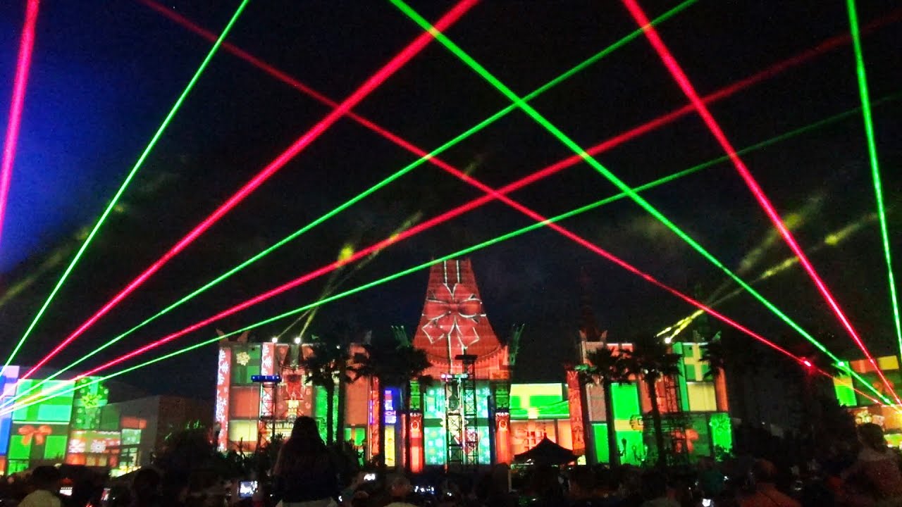 walt disney world vacation NEW Jingle Bell, Jingle BAM! Projection, Laser & Fireworks Spectacular at Disney's Hollywood Studios