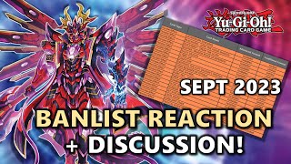 SEPTEMBER 2023 BAN LIST REACTION   DISCUSSION | Second Worst Ban List Ever??