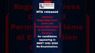 Advisory for Candidates Regarding Dress Code and Permissible Items at ExaminationCentres for re-NEET