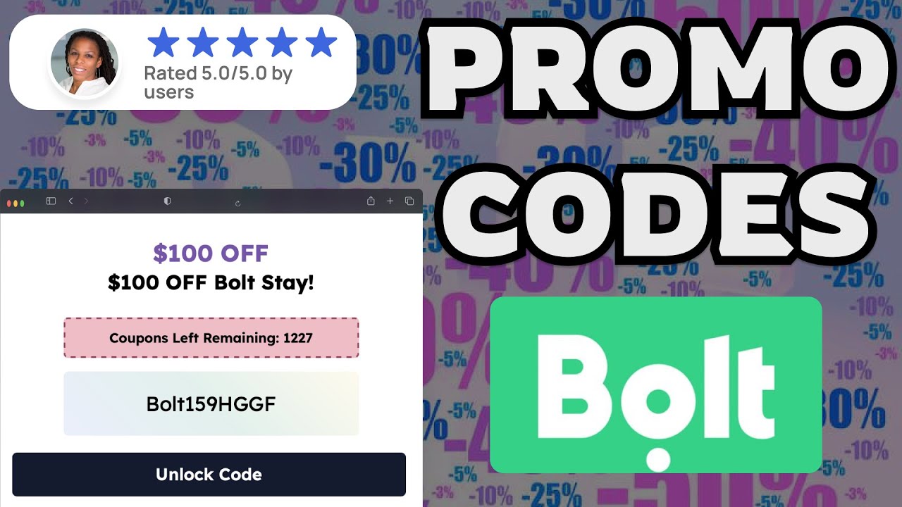 2026 Bolt Promo Codes (WORKING)🚀 | Save $100 with Bolt Coupon Codes ...