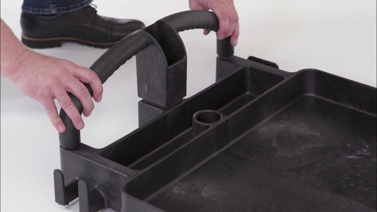 Rubbermaid Commercial Products 4 Shelf HD Ergo Utility Cart Assembly Instructions YouTube