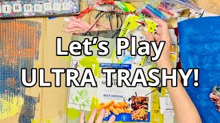 ULTRA TRASHY LAYERS   lets play in the new junk journal