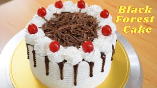 Black Forest Cake | Easy Black Forest Cake | Manjaris Recipe