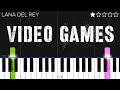 Lana del rey  games  easy piano tutorial