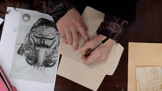 Mark Powell Artist copy demonstration