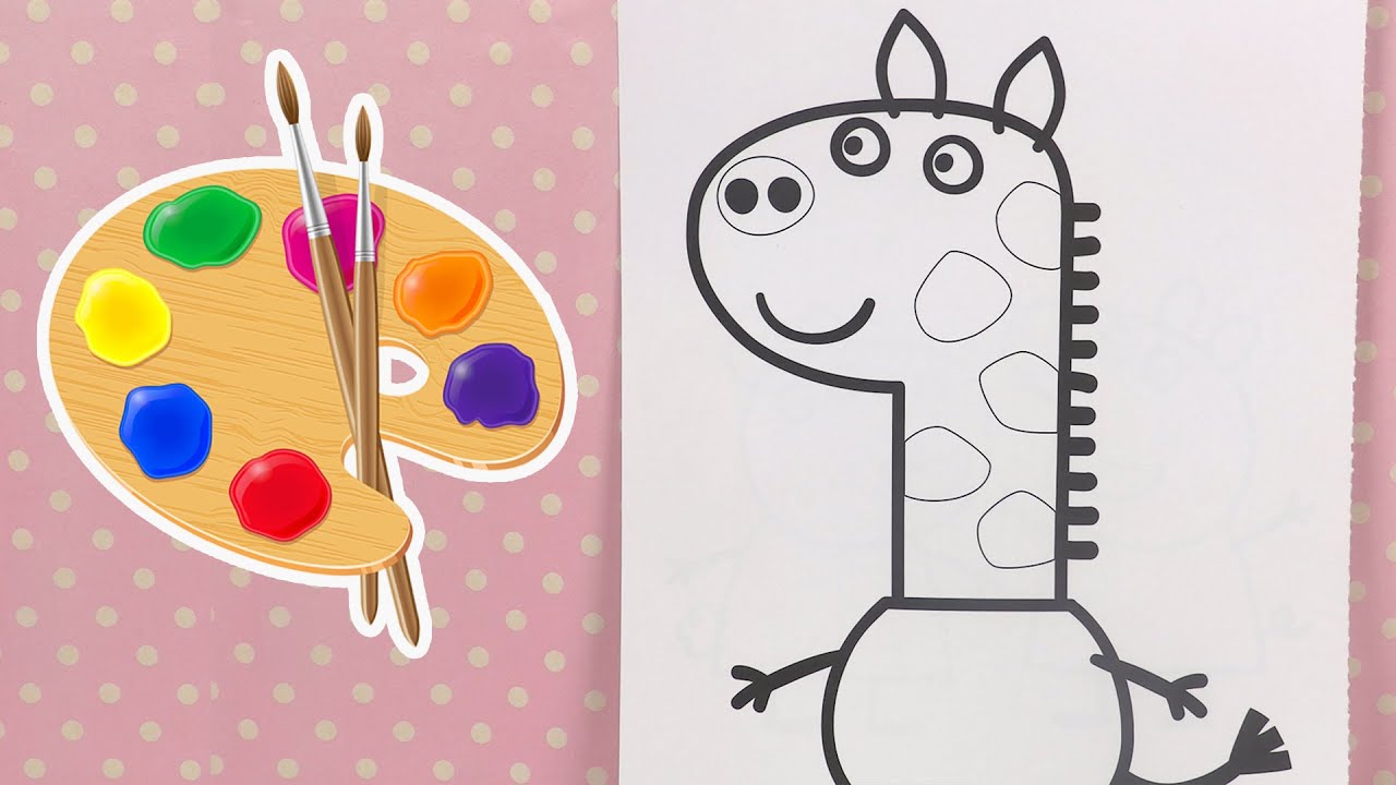 Activité de Peinture pour Enfants Gerald Girafe