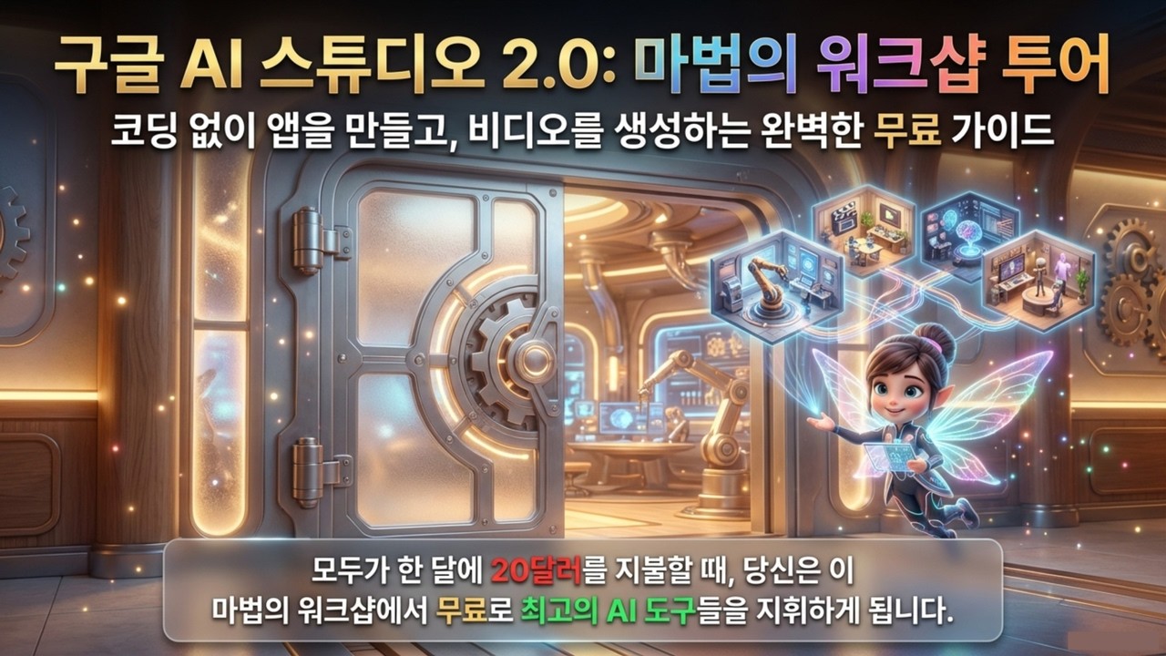 ⁣구글 AI 스튜디오 2.0 대공개! Gemini 3.1과 바이브 코딩으로 끝내는 AI 앱 개발 | 2달러로 247달러 버는 구글 AI 자동화