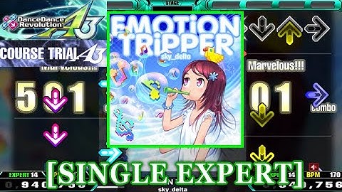 【DDR A3】 EMOTiON TRiPPER / sky_delta [SINGLE EXPERT] 譜面確認+Clap