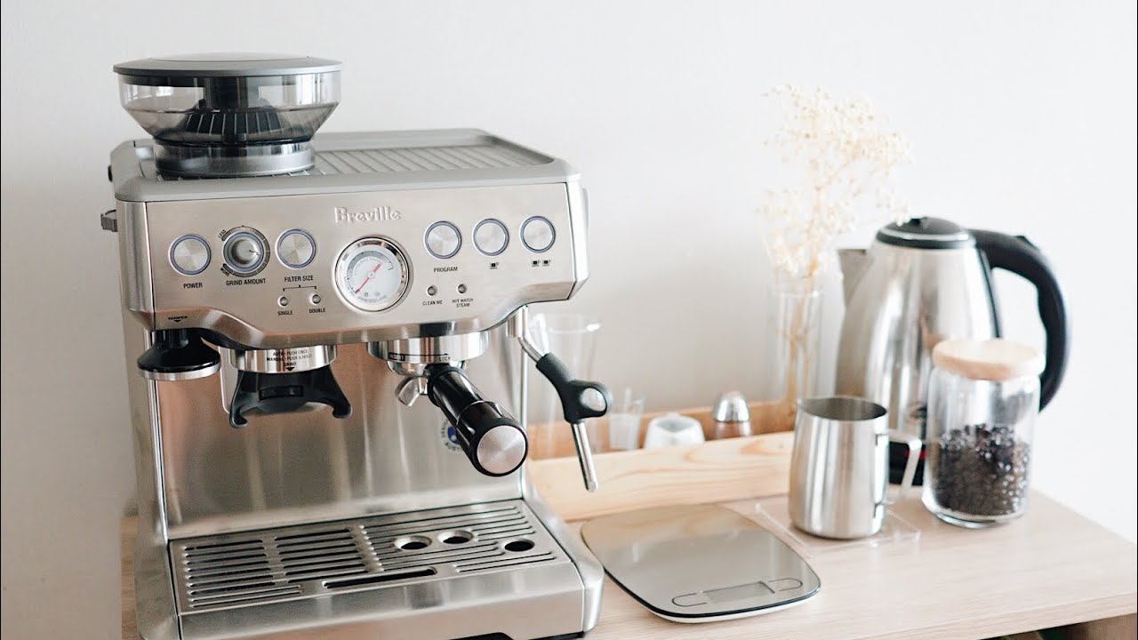 Breville Barista Express Unboxing Preparing the Machine YouTube