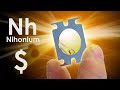 Nihonium  ist das teuerste metall im universum