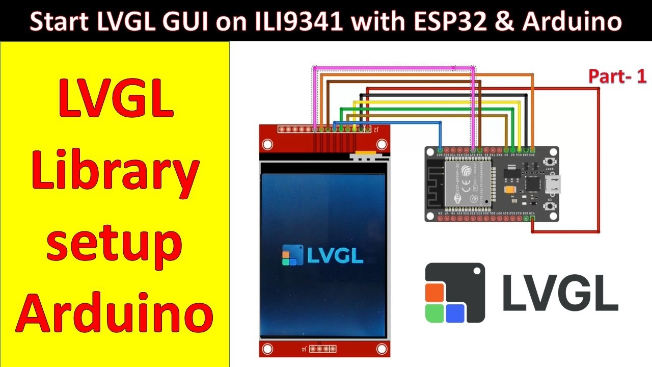 Getting started LVGL with ESP32 and ILI9341 TFT LCD Part#1 - YouTube