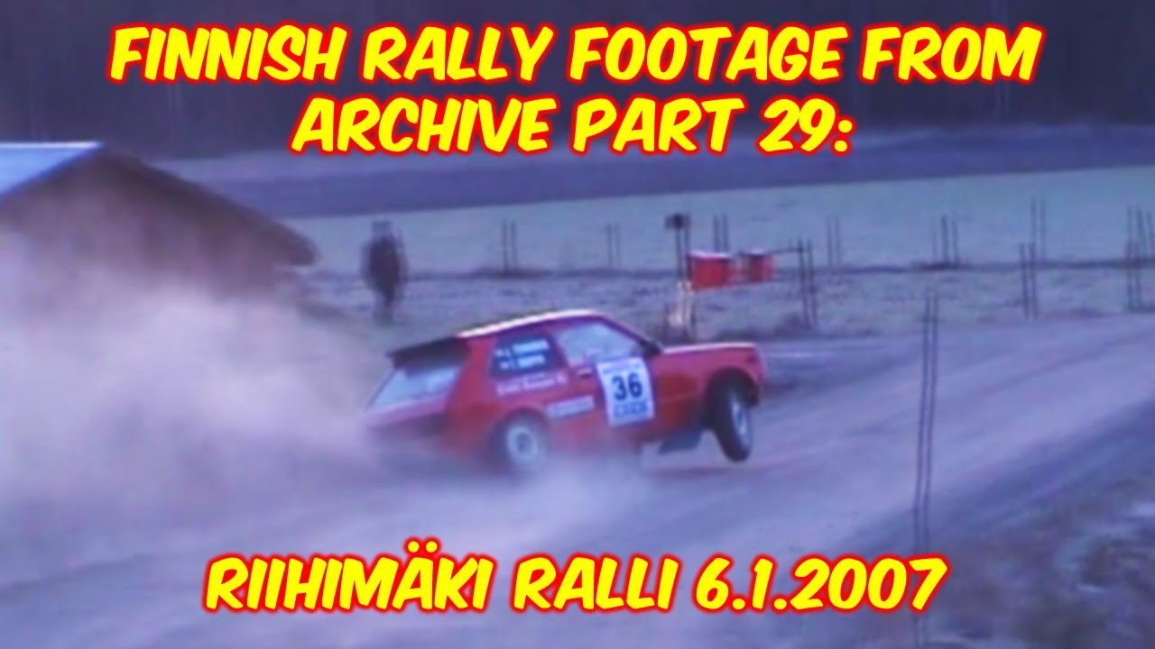 Finnish rally footage from archive part 29: Riihimäki Ralli 6.1.2007