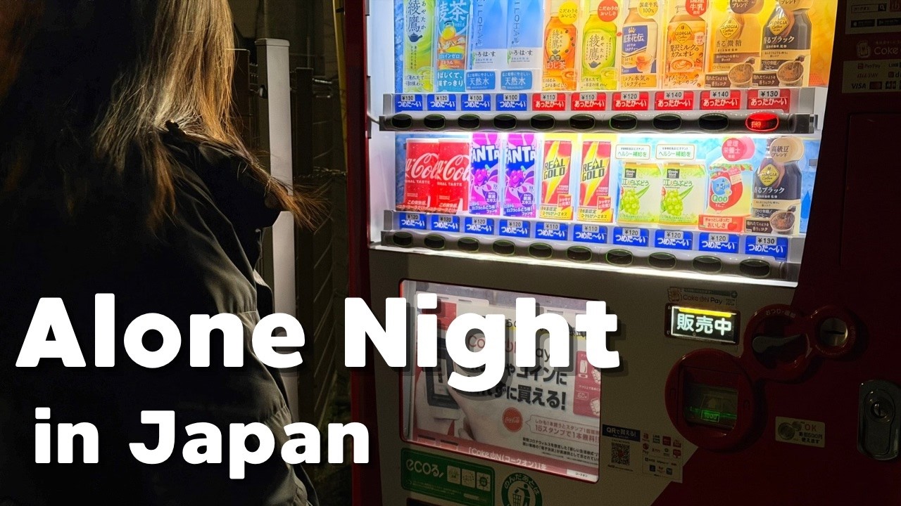 Alone in Japan at Night | Vending Machine Food Tour| Living in Japan🇯🇵