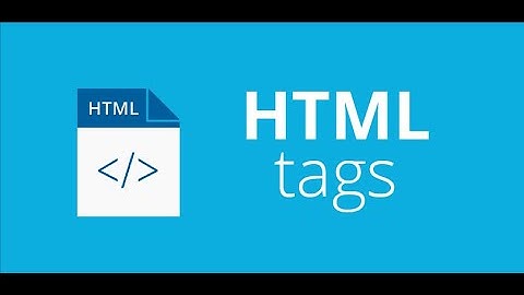 html tags explained easy