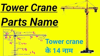 Parts Name of tower crane|| Tower crane parts name|| tower crane parts 14th name