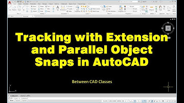 Tracking with Extension and Parallel Object Snaps in AutoCAD