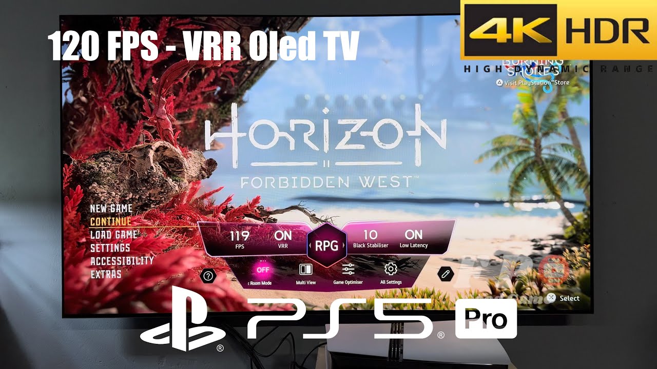 Horizon Forbidden West PS5 Pro Gameplay With LG Oled TV 4K (Perfomance Pro 120 FPS)