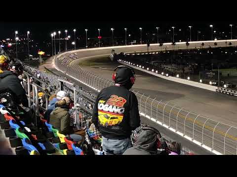 Austin hill wins myatt snider flip at Daytona from grandstands Austin hill wins myatt snider flip at Daytona from grandstands