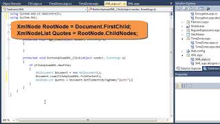 Learn ASP.NET 4.0, C# and Visual Studio 2010 Expert Skills Lesson 9-10: Read data from an XML file
