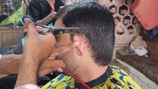 Men's Long HairCut with Scissors Transformation with Scissors ASMR in AliHairCut ✂️