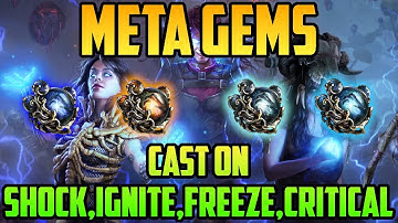 Meta Gems - Cast on Shock Ignite Freeze Critical | Path of Exile 2
