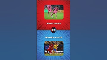 Messi vs Ronaldo #quizgame #wouldyourather #messi #shorts  #quiz #trivia #football #quizquiz
