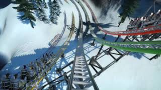 Ride a 115mph, 5 Track Roller Coaster Race! (POV) screenshot 3