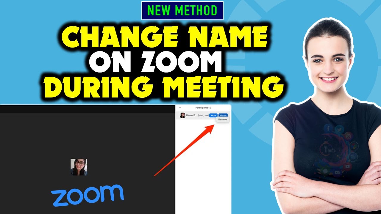 How to change name on zoom during meeting 2024 YouTube
