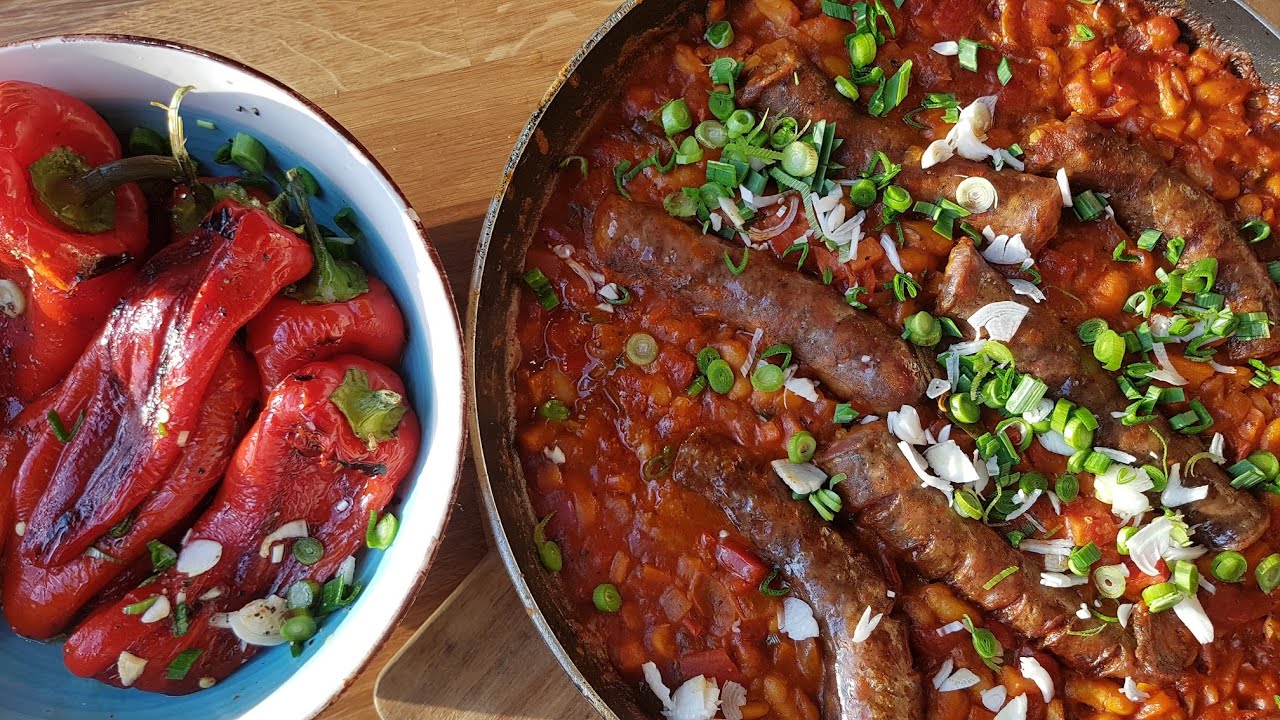 💥 Fasole Prajita cu Carnati Secuiesti 💥 - Iahnie de fasole - Cooking Outside - Florin Arvunescu