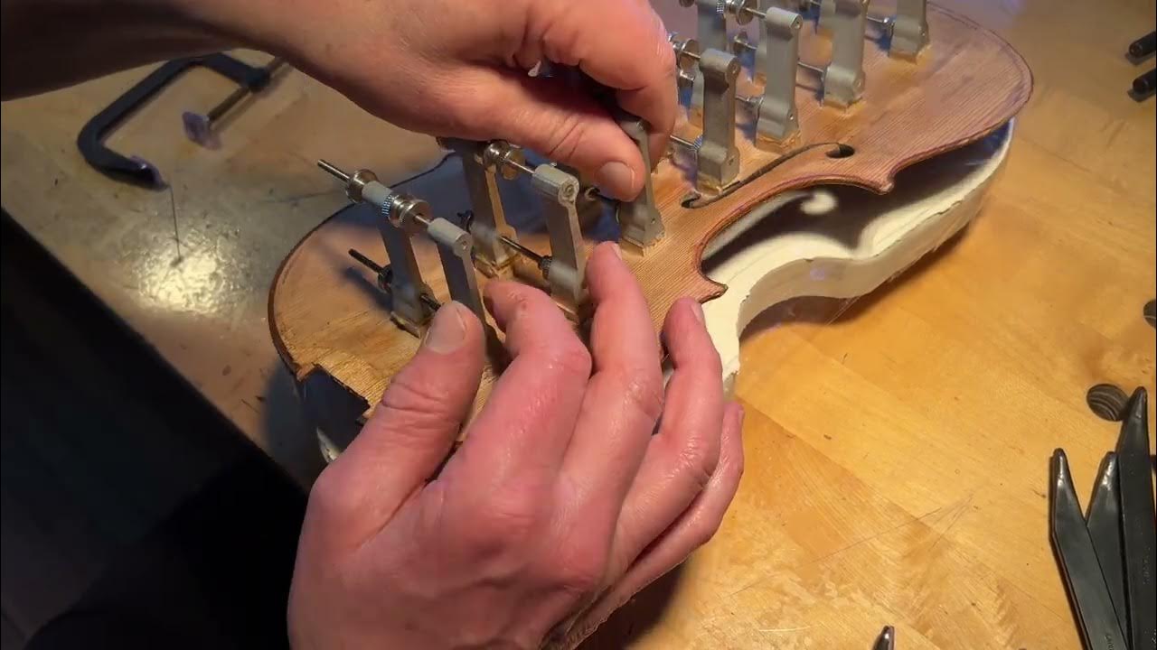 Violin crack repair with tower clamps YouTube