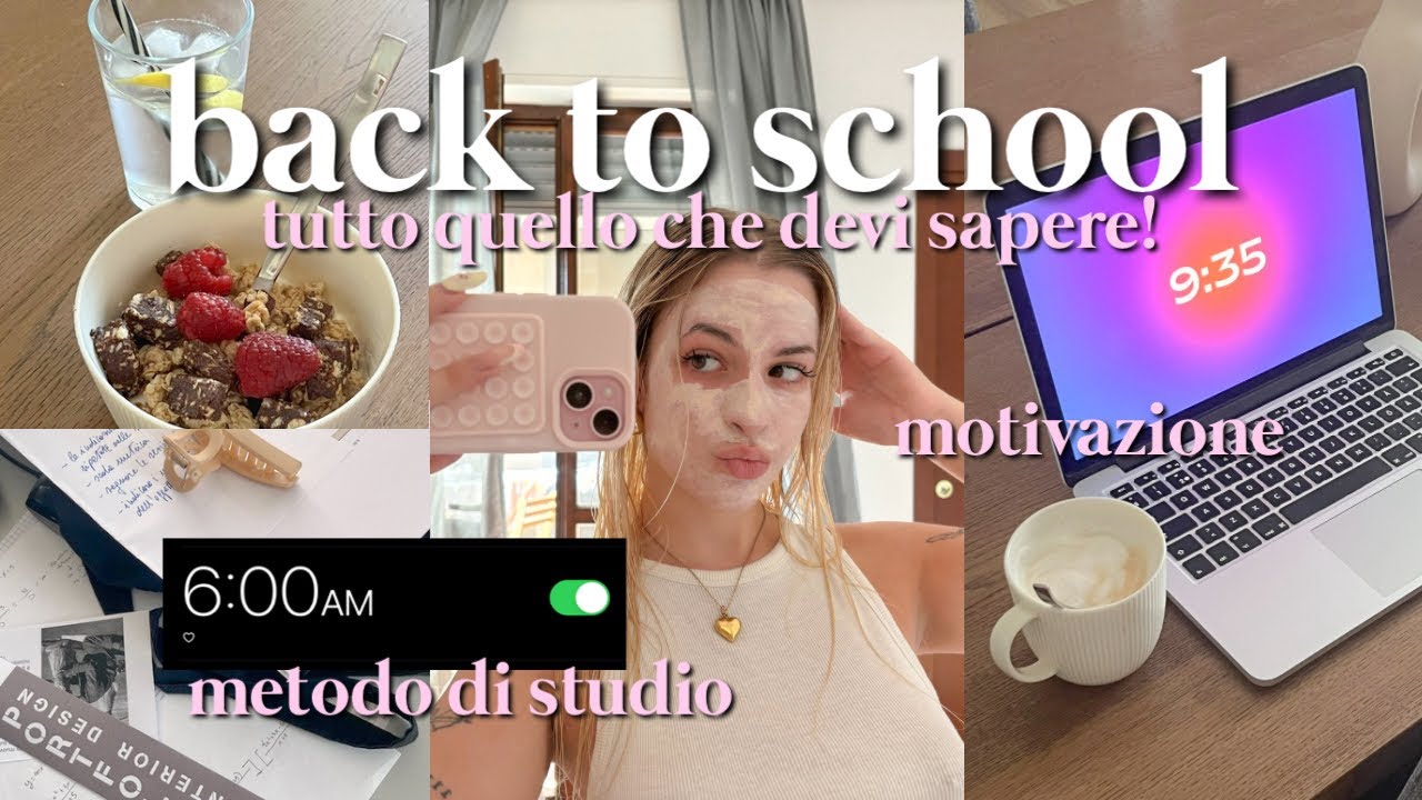 BACK TO SCHOOL, TUTTO QUELLO CHE DEVI SAPERE🎀🥱🍵 I motivazione, metodo di studio, cosa portare