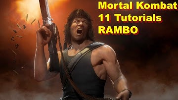 Mortal Kombat 11 tutorial RAMBO mk11 gameplay  mk11 beginners guide  xbox game pass  mk mobile